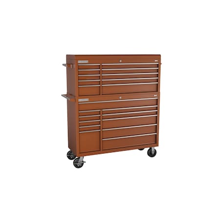 Champion Tool Storage FMPro Top Chest/Cabinet With Casters, 21 Drawer, Red, Steel, 54 in W x 20 in D FMP5421RC-RD